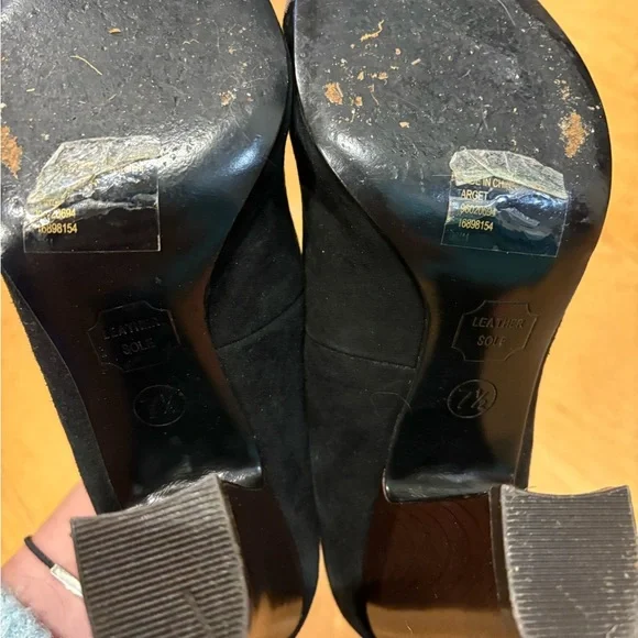 Missoni Target suede block heel pump shoe black sz 7.5 - Picture 7 of 8